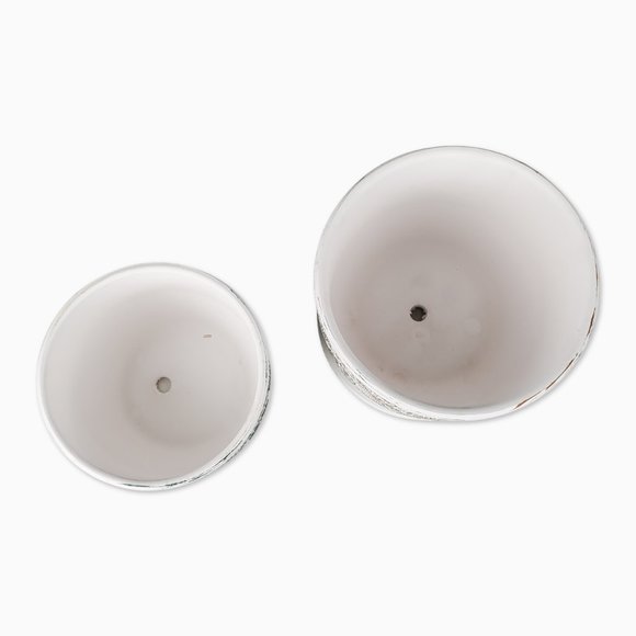 Set Of 2 Vintage Style Terracotta Planting Pots - Picture 3 of 6